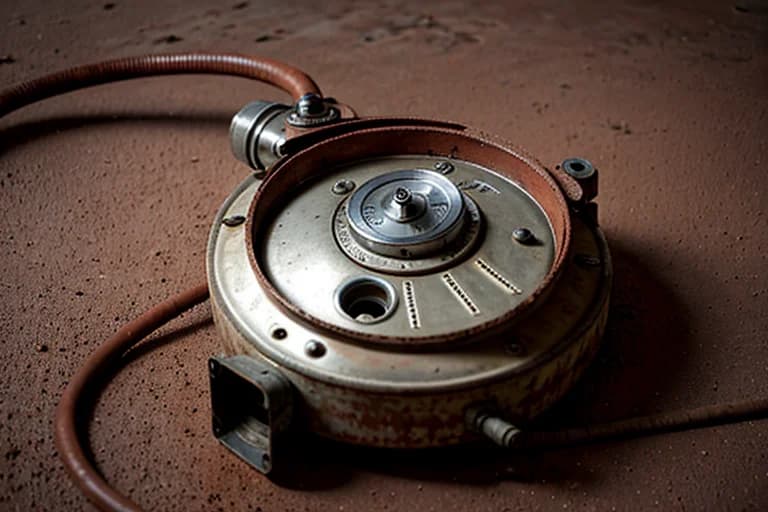 Geophone embedded in the ground