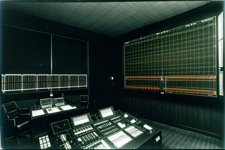 Radar record of electromagnetic interference in the surrounding area during the incident. Signals were broadly disrupted, and no aircraft were detected.