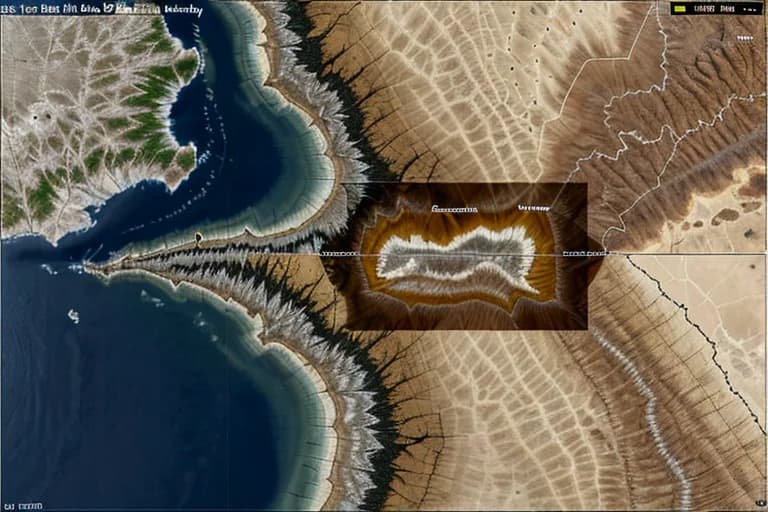 Survey map indicating temporal and thermal anomalies