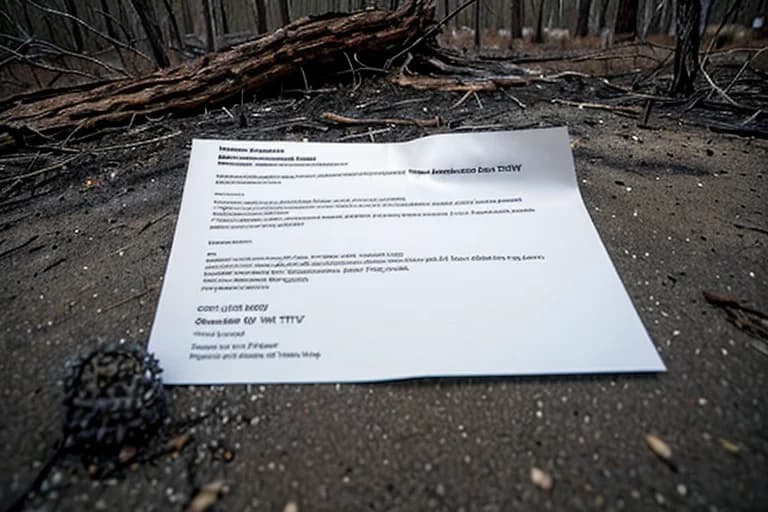 Small metallic fragment found at the scene, embedded in scorched earth.