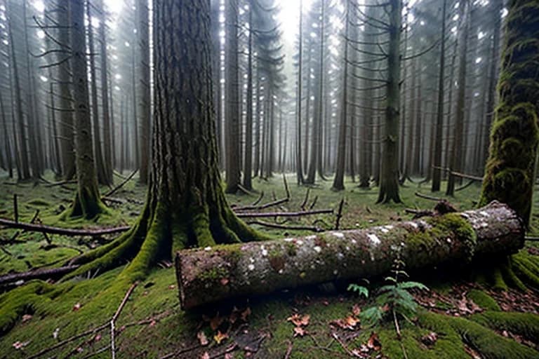 Unnaturally snapped sapling, broken at a height difficult for humans to reach.