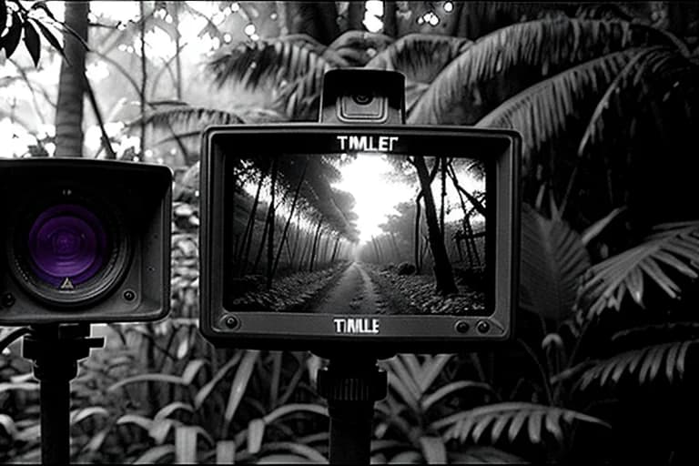 Thermal anomaly in the forest captured by thermal camera