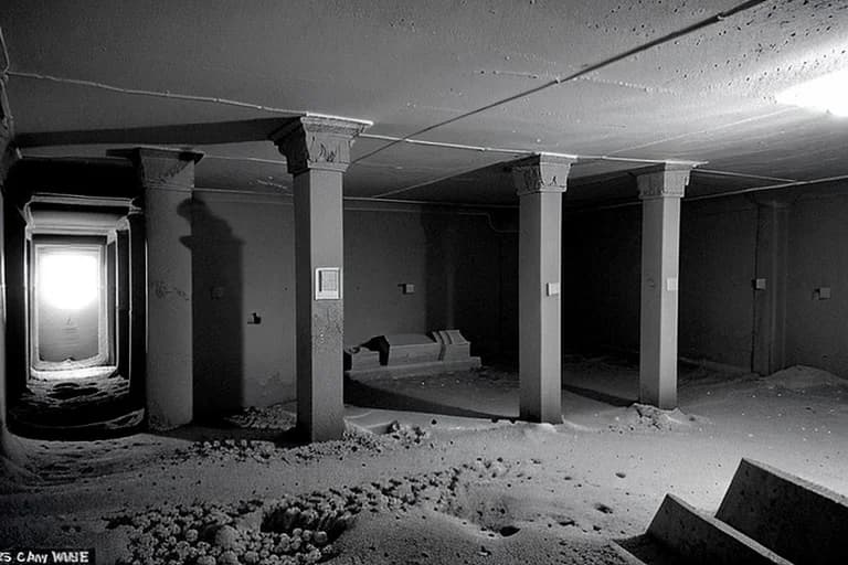 Infrared image of an anomalous cold spot in the underpass
