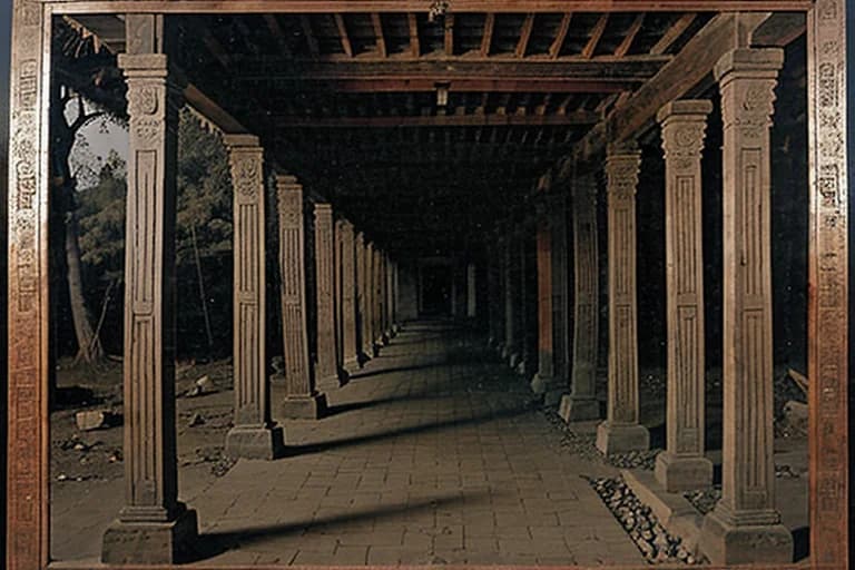Traditional painting depicting the 'Celestial Path' from local folklore
