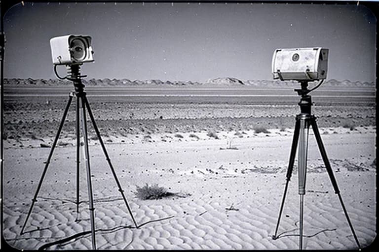 Survey equipment measuring specific ultra-low frequency sound waves detected from the ground at the site. The source remains untraceable.