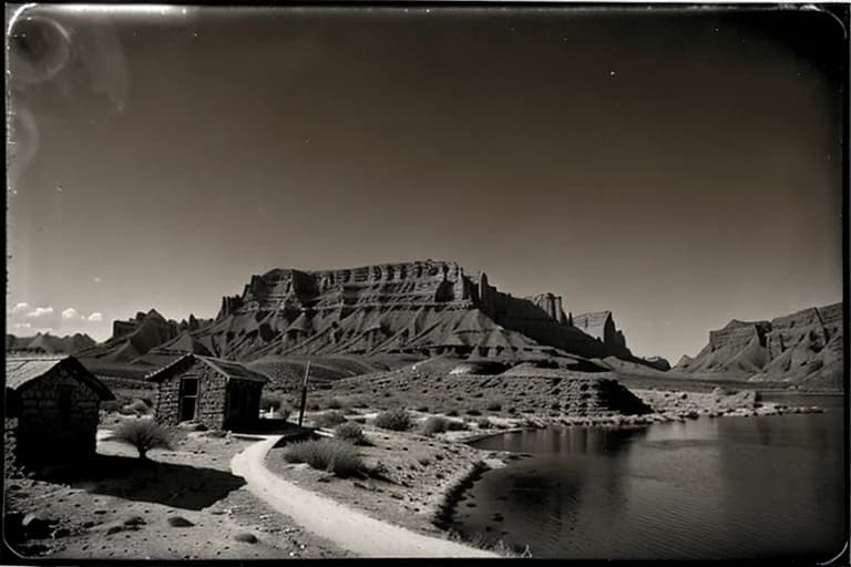 Archival photo of Haik Valley settlement, early 20th century