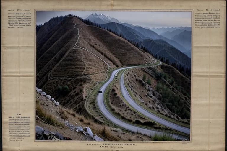 Detailed map showing the region and its mountain road. Past reported locations are marked.