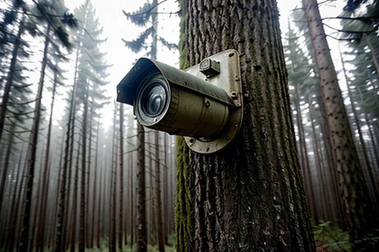 Surveillance camera installed at the incident site