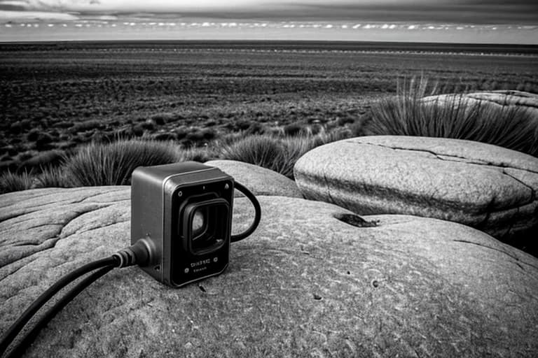 High-sensitivity seismograph installed on rock surface