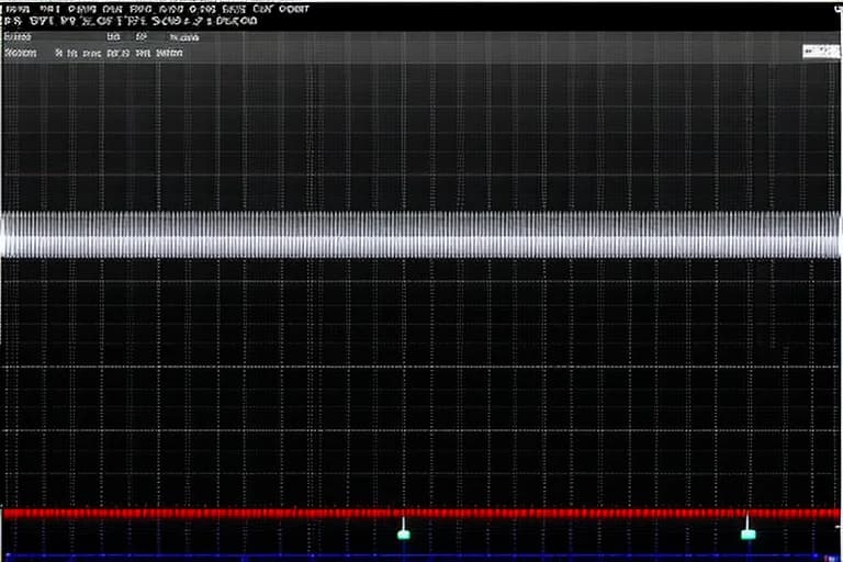 Vanishing echo waveform recorded in audio data