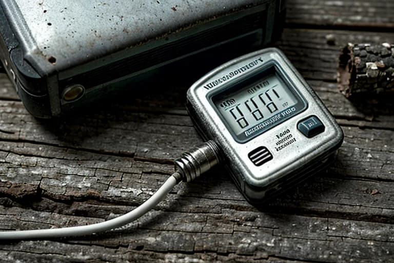 Damaged data logger recovered after the phenomenon.