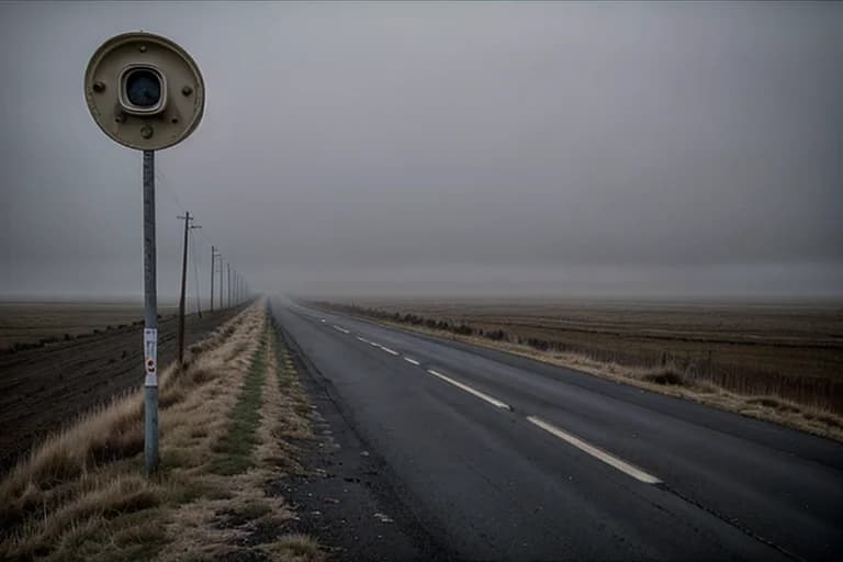 Section of Sargein Road where anomalies are reported. Visual distortion observed.