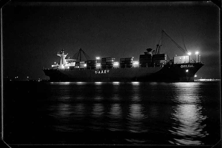 Bridge of the cargo ship 'Seabird'. Documenting the tension during the incident.