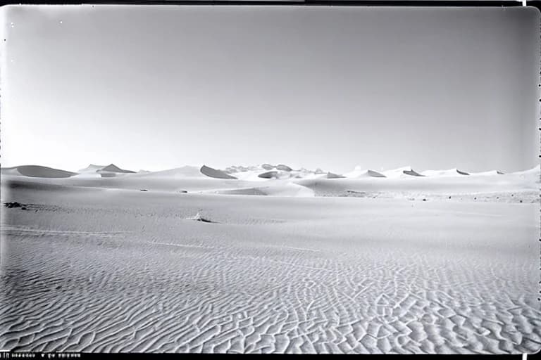 Desert landscape at the incident site. Air distortion is constant.